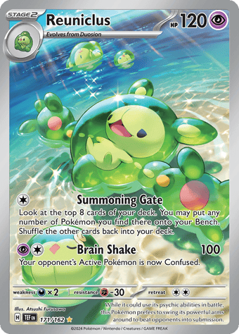 Reuniclus Temporal Forces Pokemon Card