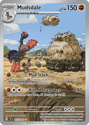 Mudsdale Temporal Forces Pokemon Card