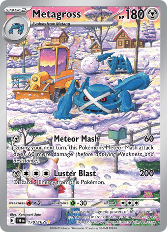 Metagross Temporal Forces Pokemon Card