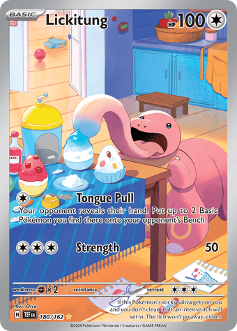 Lickitung Temporal Forces Pokemon Card
