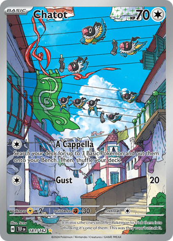 Chatot Temporal Forces Pokemon Card