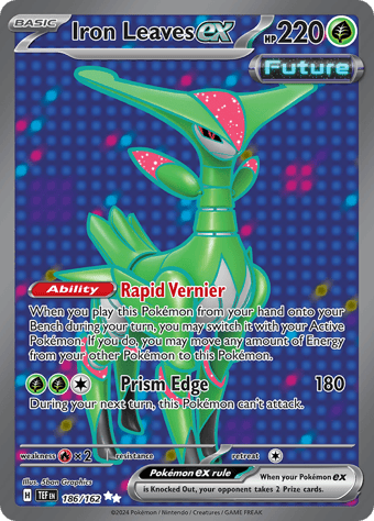 Iron Leaves ex Temporal Forces Pokemon Card