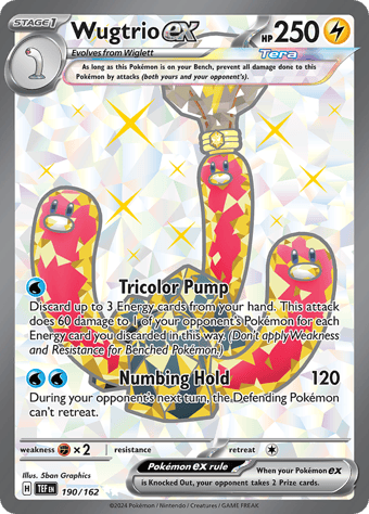 Wugtrio ex Temporal Forces Pokemon Card
