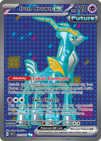 Iron Crown ex Temporal Forces Pokemon Card
