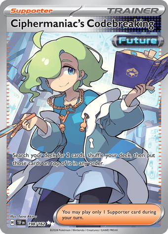 Ciphermaniac's Codebreaking Temporal Forces Pokemon Card