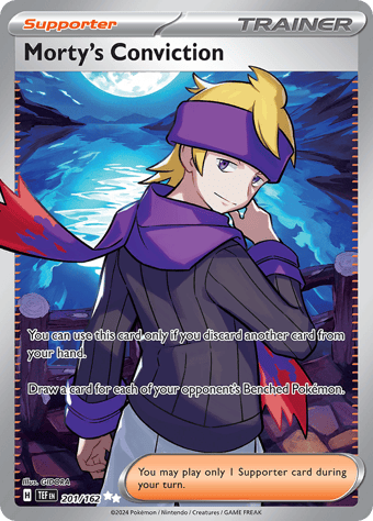 Morty's Conviction Temporal Forces Pokemon Card