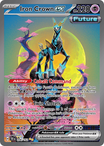 Iron Crown ex Temporal Forces Pokemon Card