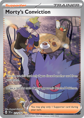 Morty's Conviction Temporal Forces Pokemon Card