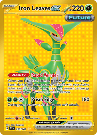 Iron Leaves ex Temporal Forces Pokemon Card