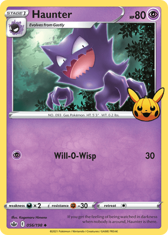 Haunter Trick or Trade Pokemon Card