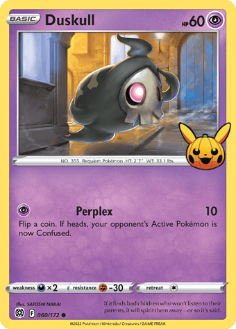 Duskull Trick or Trade Pokemon Card