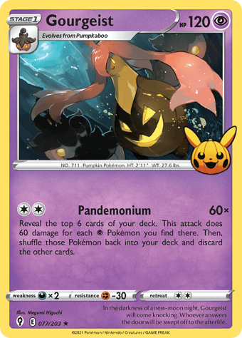 Gourgeist Trick or Trade Pokemon Card