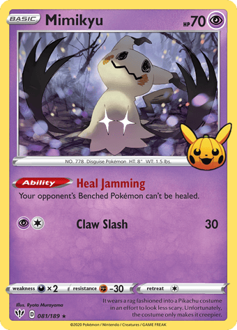 Mimikyu Trick or Trade Pokemon Card