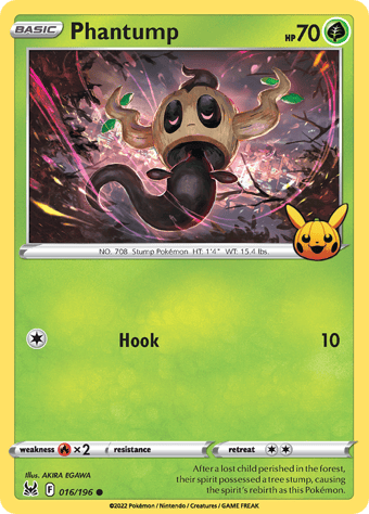 Phantump Trick or Trade 2023 Pokemon Card