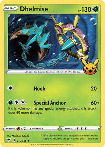 Dhelmise Trick or Trade 2023 Pokemon Card