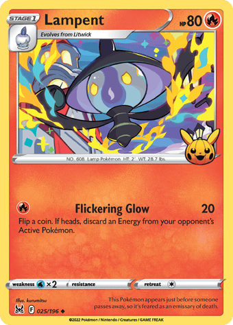 Lampent Trick or Trade 2023 Pokemon Card