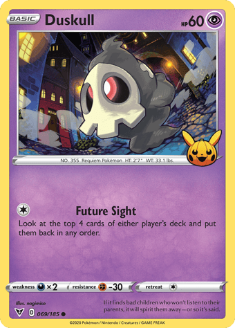Duskull Trick or Trade 2023 Pokemon Card