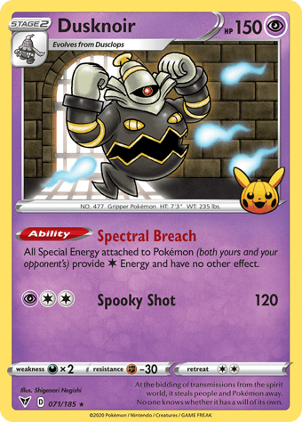 Dusknoir Trick or Trade 2023 Pokemon Card