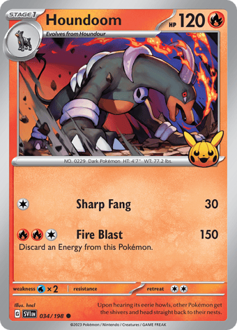 Houndoom Trick or Trade 2023 Pokemon Card