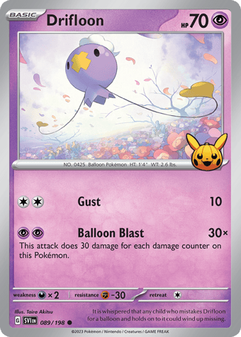 Drifloon Trick or Trade 2023 Pokemon Card