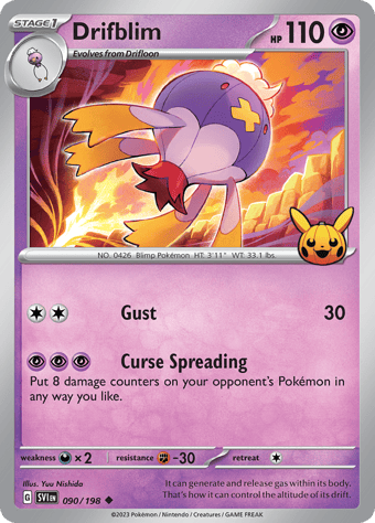 Drifblim Trick or Trade 2023 Pokemon Card