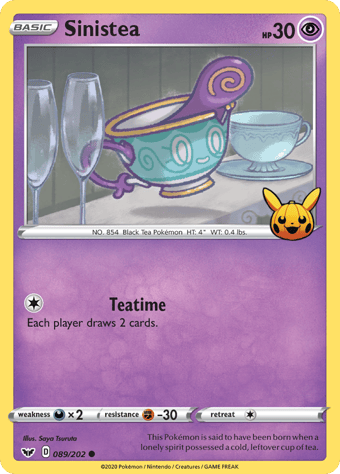 Sinistea Trick or Trade 2023 Pokemon Card