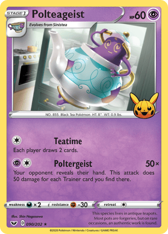 Polteageist Trick or Trade 2023 Pokemon Card