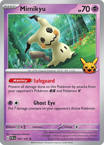 Mimikyu Trick or Trade 2023 Pokemon Card