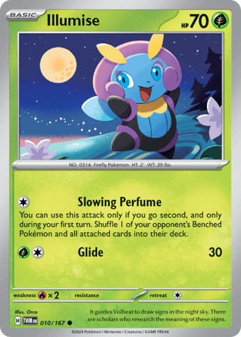 Illumise Twilight Masquerade Pokemon Card