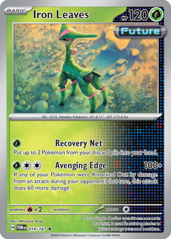 Iron Leaves Twilight Masquerade Pokemon Card