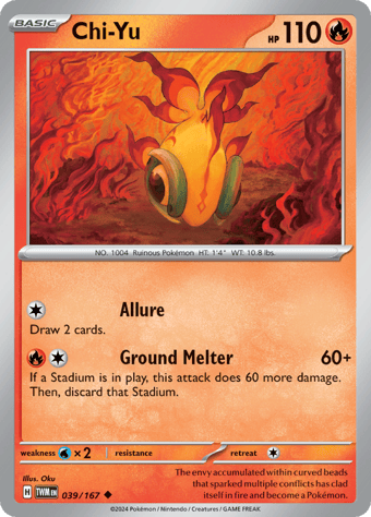 Chi-Yu Twilight Masquerade Pokemon Card