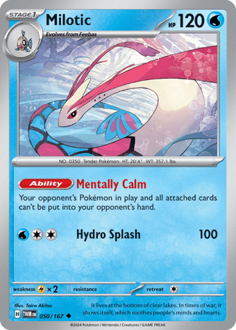 Milotic Twilight Masquerade Pokemon Card