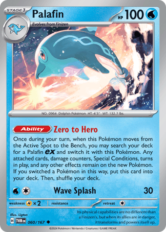 Palafin Twilight Masquerade Pokemon Card