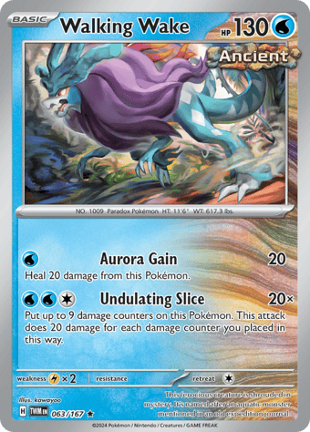 Walking Wake Twilight Masquerade Pokemon Card