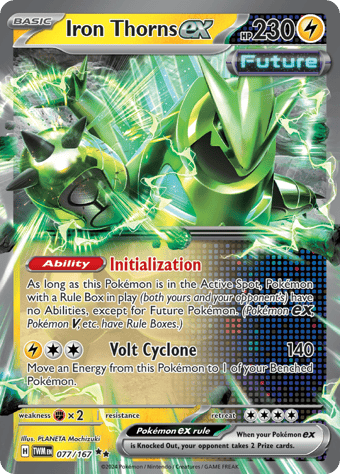 Iron Thorns ex Twilight Masquerade Pokemon Card