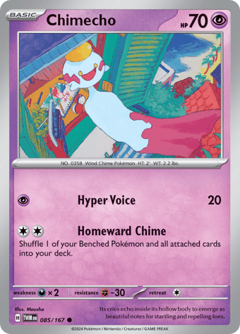 Chimecho Twilight Masquerade Pokemon Card