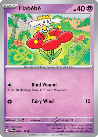 Flabebe Twilight Masquerade Pokemon Card