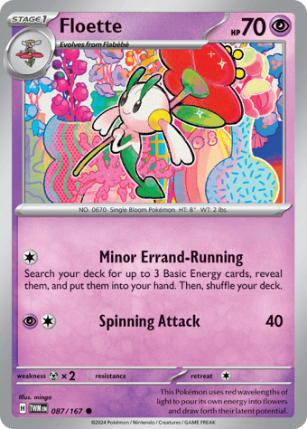 Floette Twilight Masquerade Pokemon Card