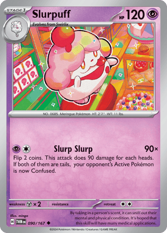 Slurpuff Twilight Masquerade Pokemon Card