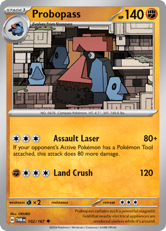 Probopass Twilight Masquerade Pokemon Card