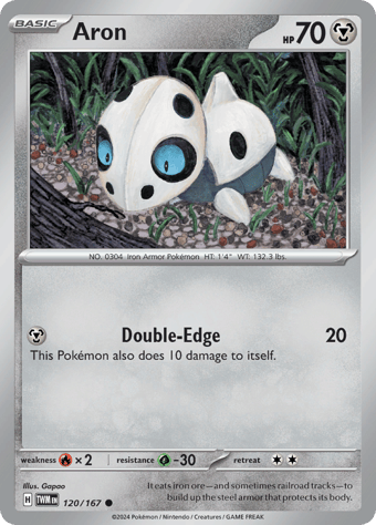 Aron Twilight Masquerade Pokemon Card