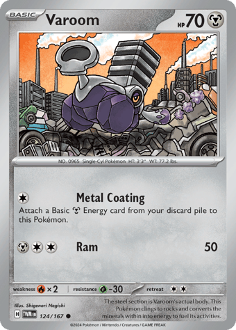 Varoom Twilight Masquerade Pokemon Card