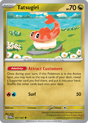 Tatsugiri Twilight Masquerade Pokemon Card