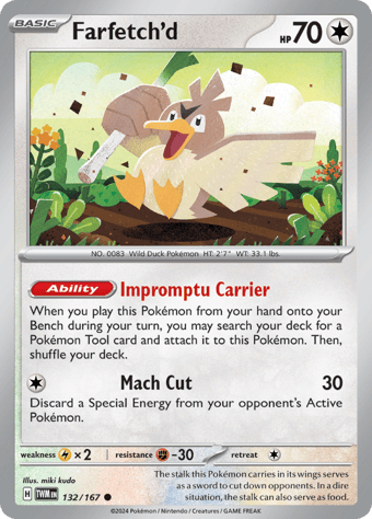 Farfetch'd Twilight Masquerade Pokemon Card