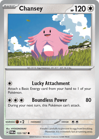 Chansey Twilight Masquerade Pokemon Card