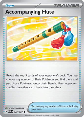 Accompanying Flute Twilight Masquerade Pokemon Card