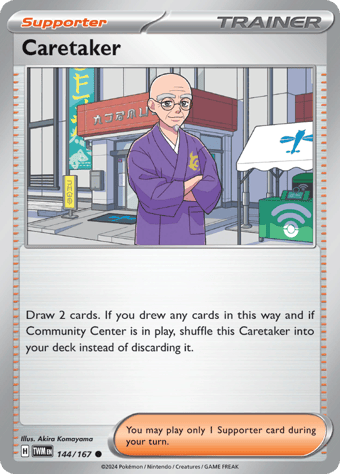 Caretaker Twilight Masquerade Pokemon Card