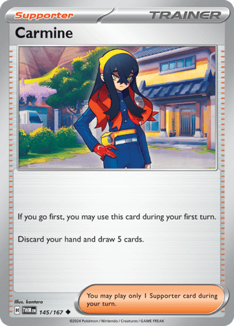 Carmine Twilight Masquerade Pokemon Card