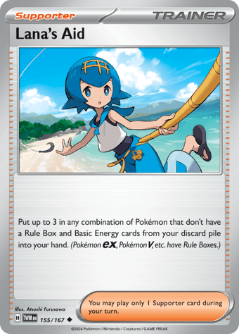 Lana's Aid Twilight Masquerade Pokemon Card