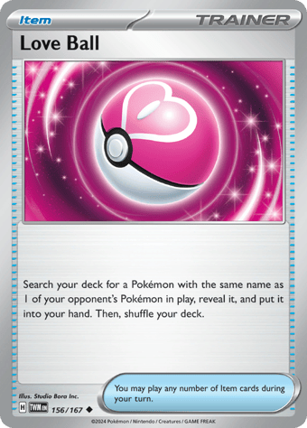 Love Ball Twilight Masquerade Pokemon Card